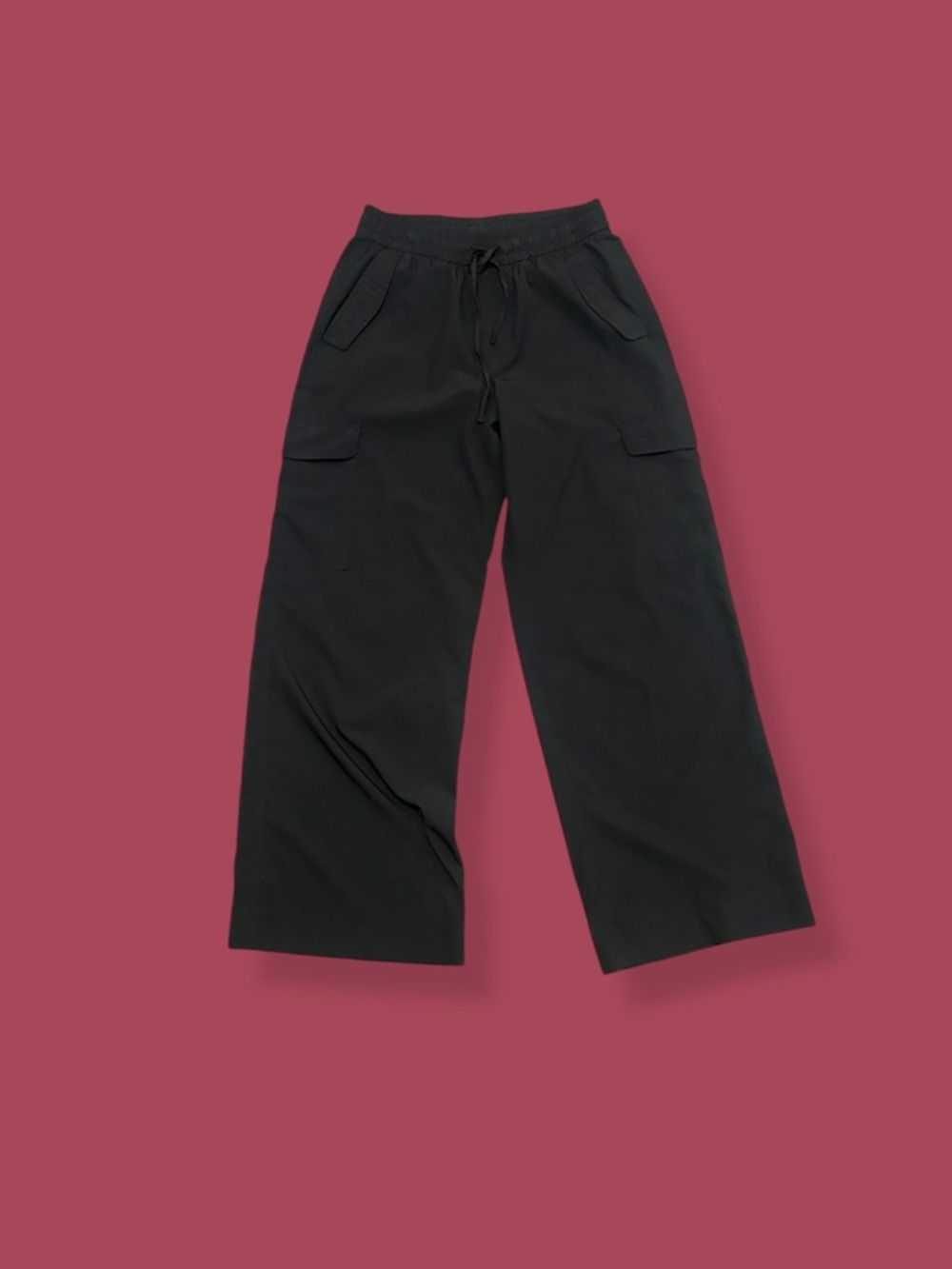 Athleta Black Wide-Leg Utility Pants